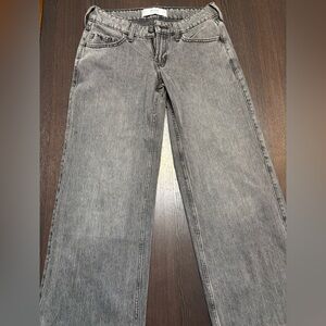Hollister Men's Light Gray Straight Jeans